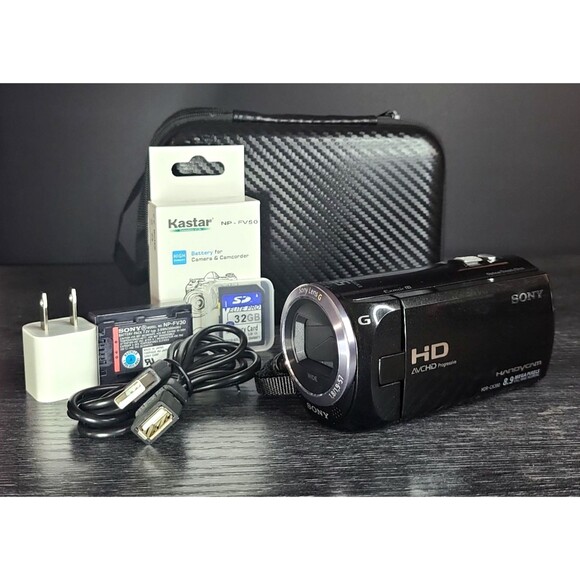 Sony Handycam HDR-CX380 HD Camcorder Video 32GB Bundle - Refurbished [EX+] - Picture 1 of 13